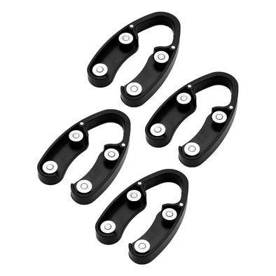 4-Pack of Black Magnetic Wine Bottle Foil Cutters