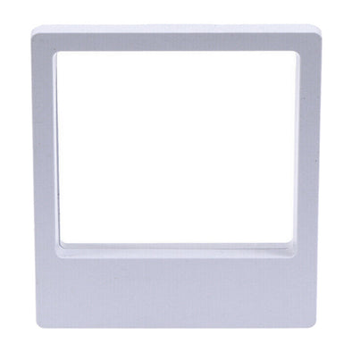 4" x 5" White Floating Frame Jewelry Display Case