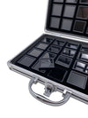 40 Black Gem Boxes with Aluminum Display Case