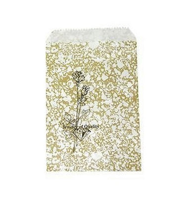 8.5x11" Gold Paper Gift Jewelry Merchandise Rose Bag