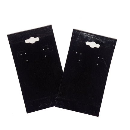2" x 4" Black Velvet Hanging Earring Card