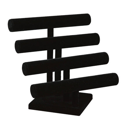 Black Velvet 4-tiered Round T-Bars
