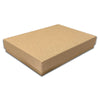 5 7/16" x 3 15/16" Kraft Combination Paper Box with Black Foam Insert