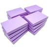 5 7/16" x 3 15/16" x 1" Matte Purple Cotton Filled Paper Box