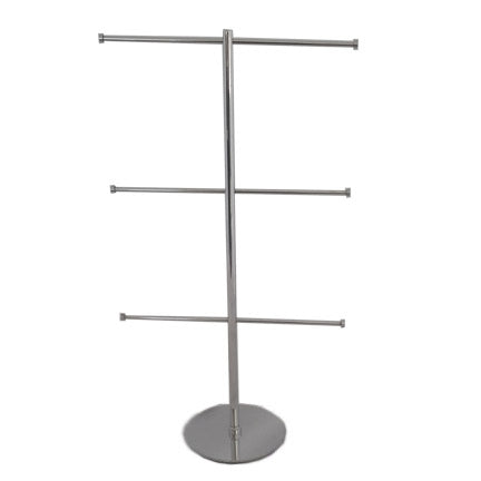 3 Tiered Stainless Steel T-Bar Display