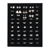 50 Slot Black Velvet Ring and Earring Jewelry Display