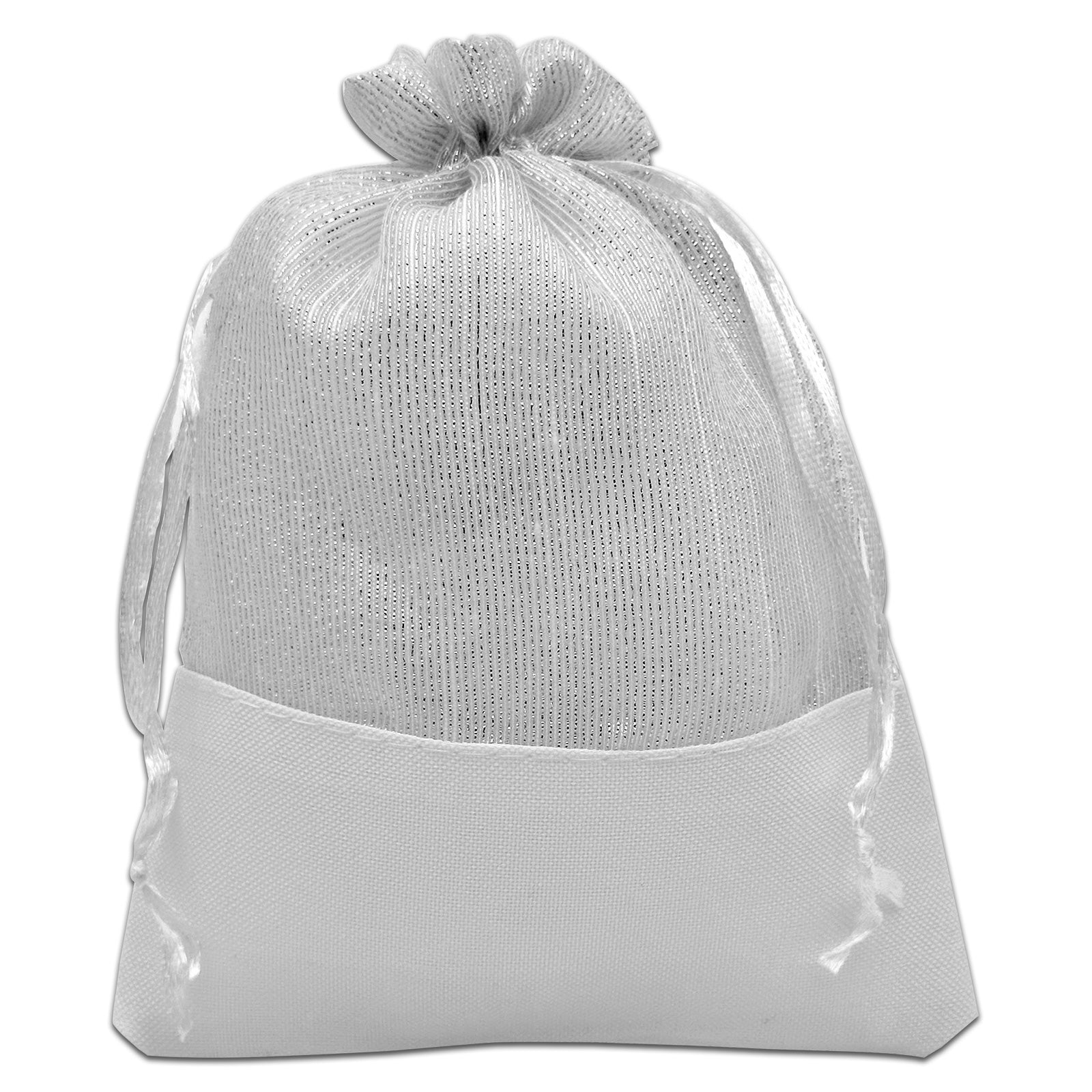 Iridescent Striped Weave Organza Drawstring Pouch Gift Bags – JPI