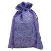 6" x 8" Lavender Linen Burlap Drawstring Gift Bags