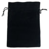 6" x 8" Black Velvet Drawstring Pouch