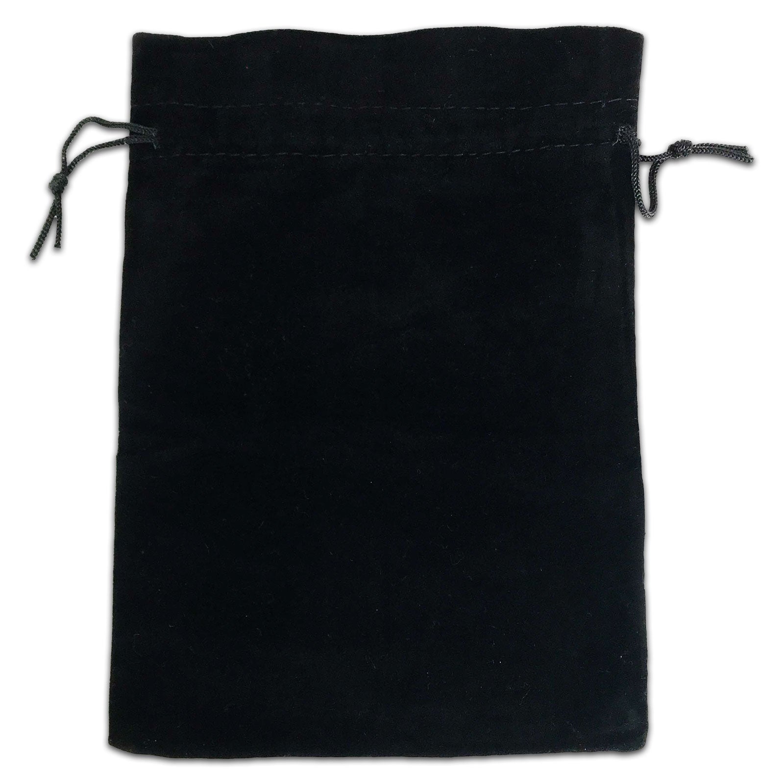 6 Pouches Black Velvet Drawstring Jewelry Bags 3