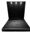 7 1/2" x 7 1/2" Matte Black Combination Jewelry Box with LED Light
