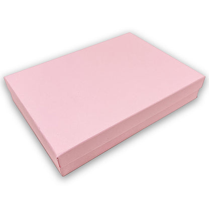 7 1/8" x 5 1/8" Pink Cotton Filled Paper Box
