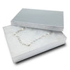 7 1/8" x 5 1/8" x 1 1/8" Silver Cotton Box