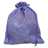 8" x 10" Lavender Linen Burlap Drawstring Gift Bags