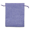 8" x 10" Lavender Linen Burlap Drawstring Gift Bags