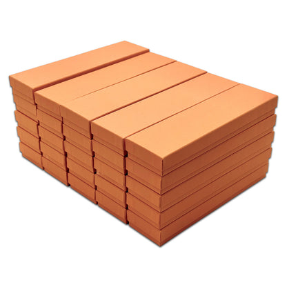 8" x 2" x 1" Coral Cotton Filled Box (25-Pack)