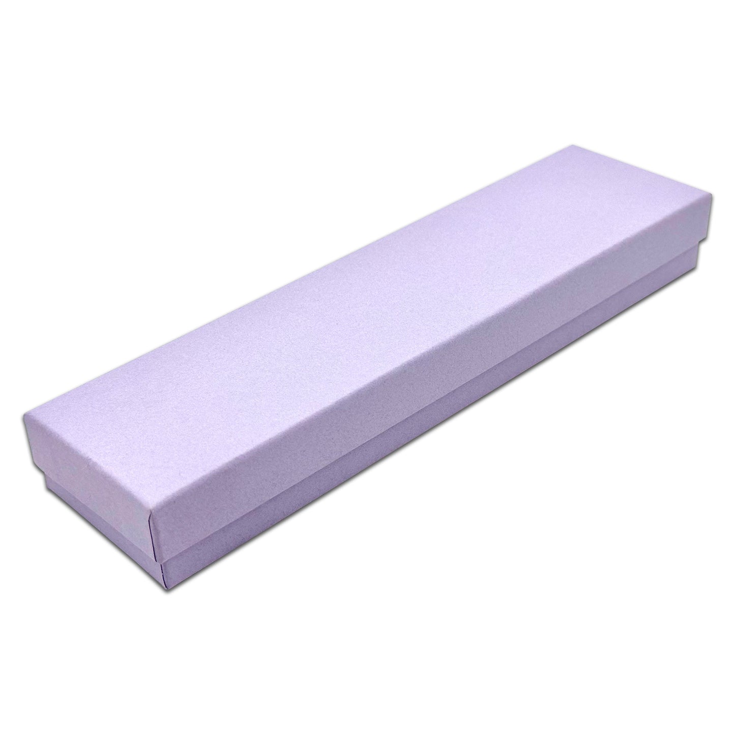 8" x 2" x 1" Light Lavender Cotton Filled Box