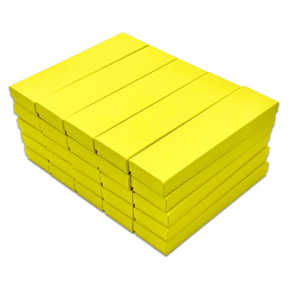 8" x 2" x 1" Mustard Yellow Cotton Filled Box