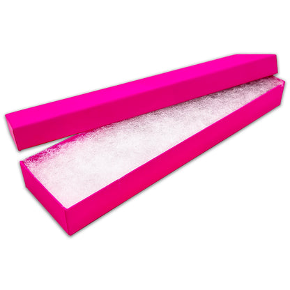 8" x 2" x 1" Neon Fuchsia Cotton Filled Box