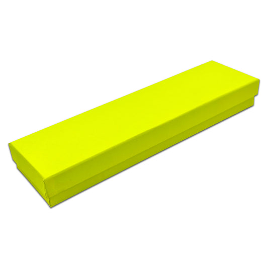 8" x 2" x 1" Neon Yellow Cotton Filled Box