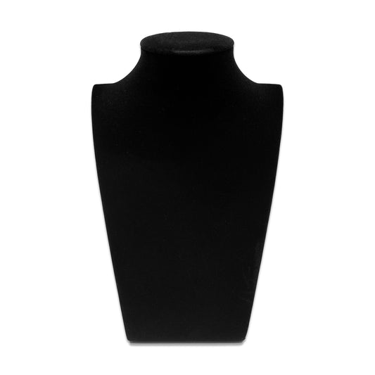 9" Black Velvet Necklace Bust Display