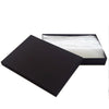 8 x 5 x 1 1/4"H Black Cotton Filled Paper Box