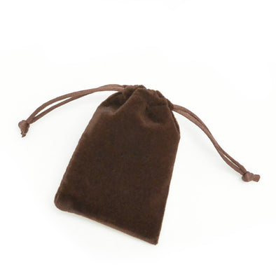 Small Brown High Quality Velvet Pouch Bags Party Favors