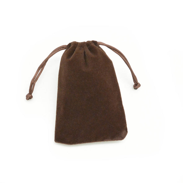 Medium Brown High Quality Velvet Pouch Bags Party Favors