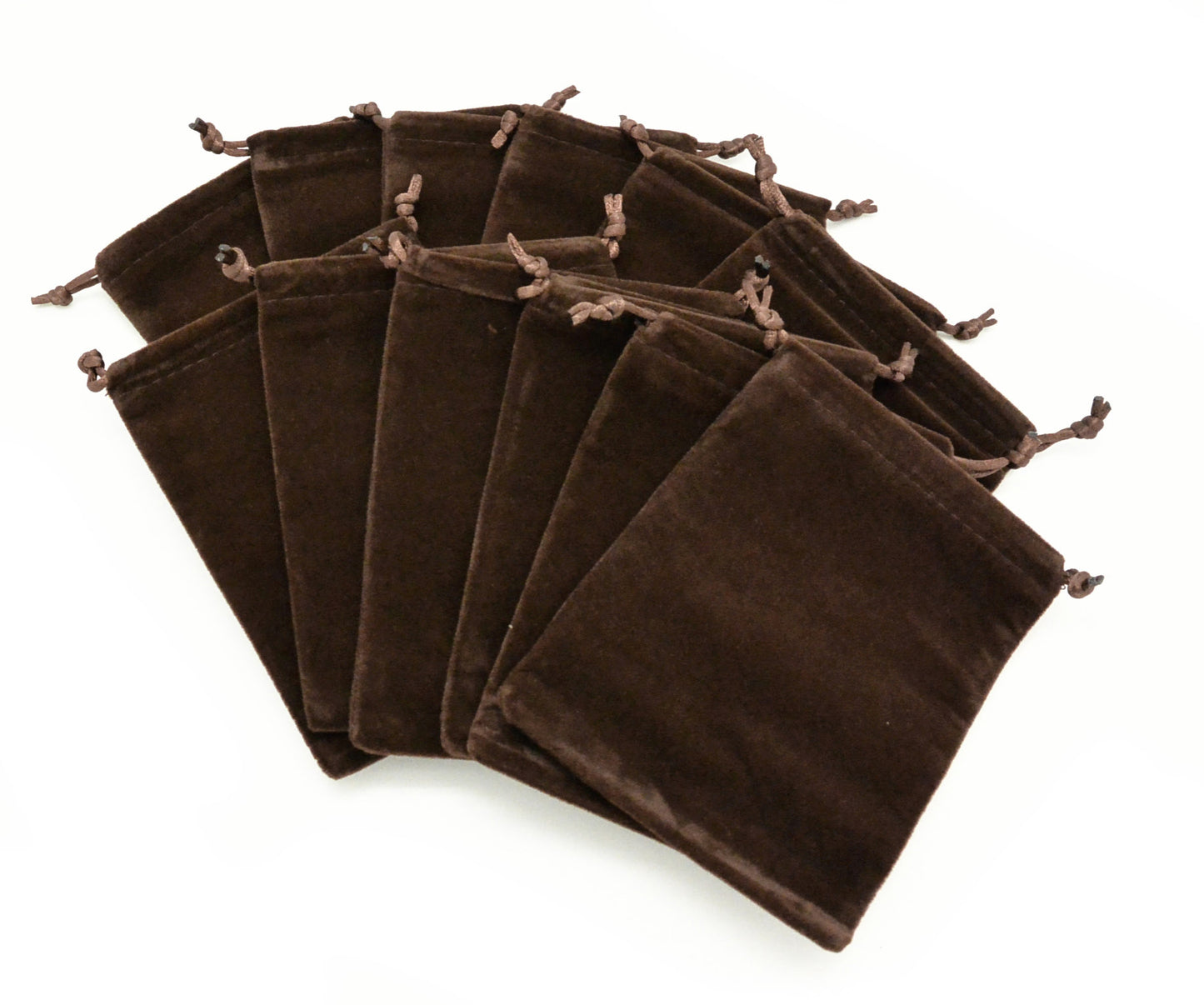 X-Large Brown High Quality Velvet Pouch Bags Party Favors