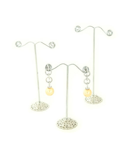 Silver Metal Earring Holder, 3 PCS/SET