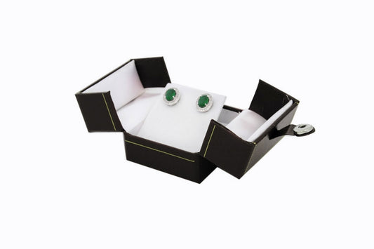 Black Two Door Deluxe Ring Leather with outer box