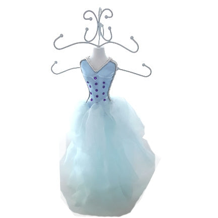 Blue Gown Jewelry Display Doll