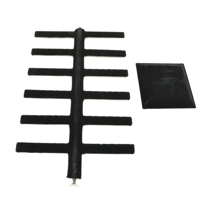 Black Leatherette Earring T-Bar for 6 Tier 36 Earrings