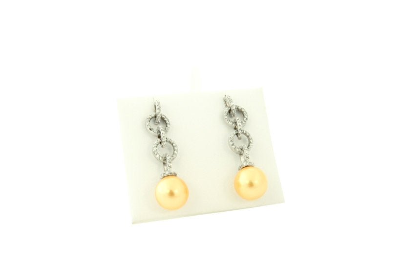 White Leatherette Single Earring Display Pad