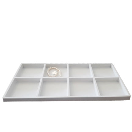 8 Compartments White flocked Tray Insert