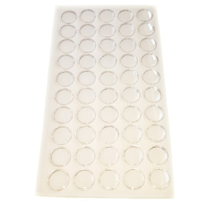 White Foam 50 Piece Gem Jars