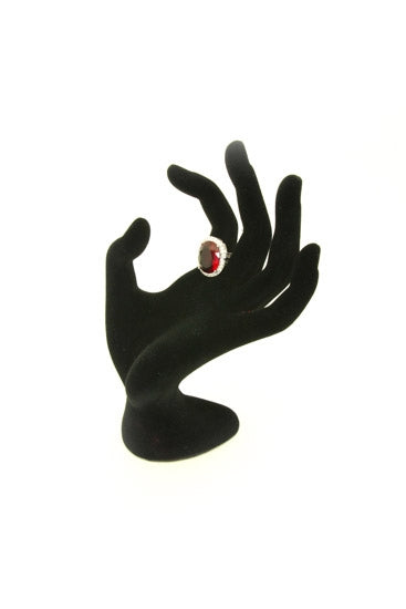Black Velvet Open Hand Display Stand For Jewelry