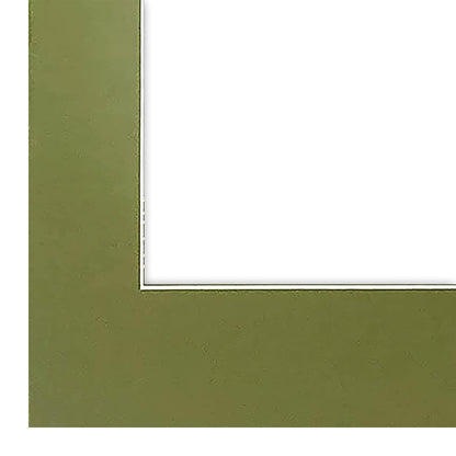 11" x 14" 25 Pack of Green Pre-Cut Acid Free Mat Boards for 8" x 10" Photos