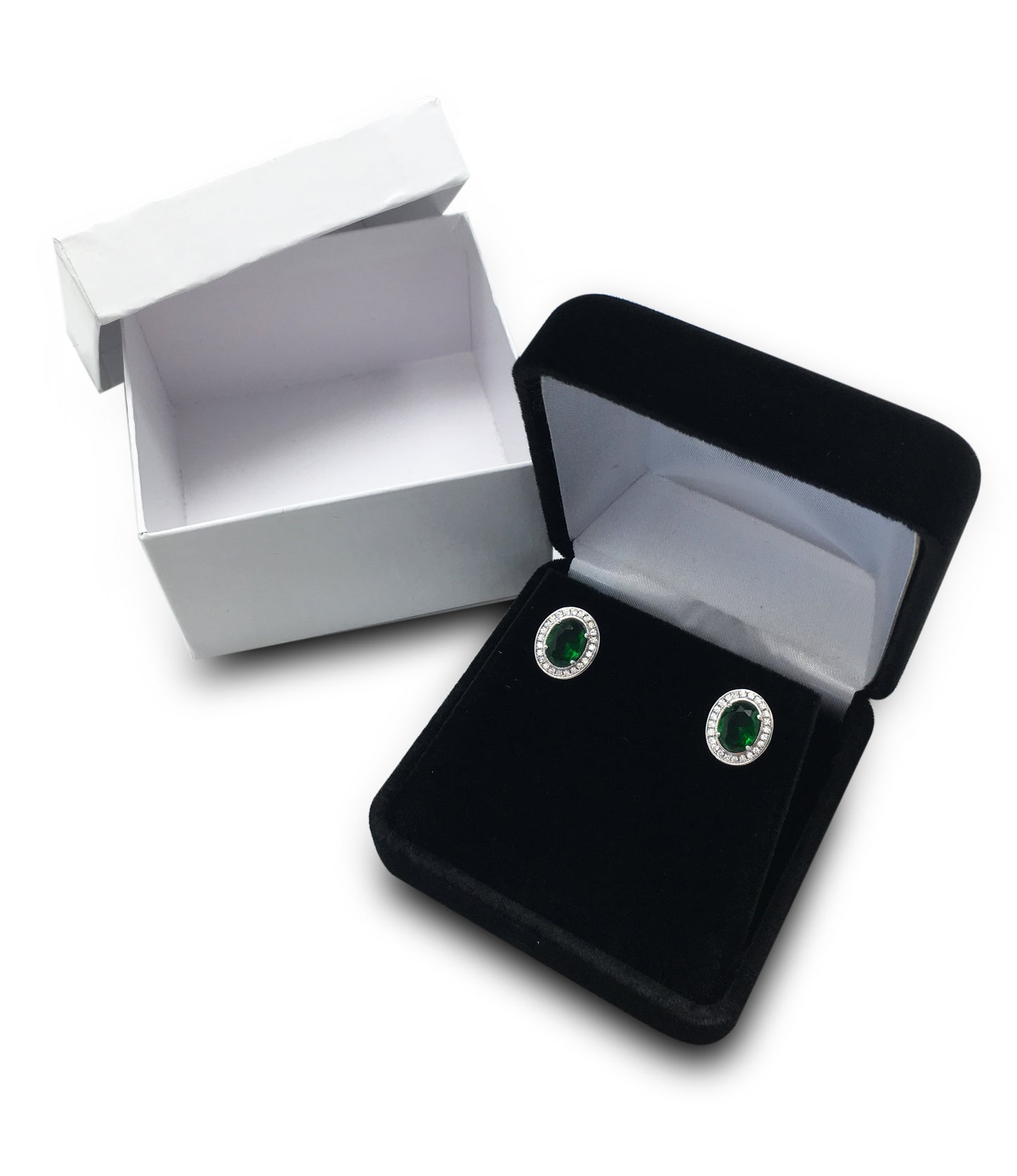 Deluxe Black Pendant Earring Jewelry Gift Box
