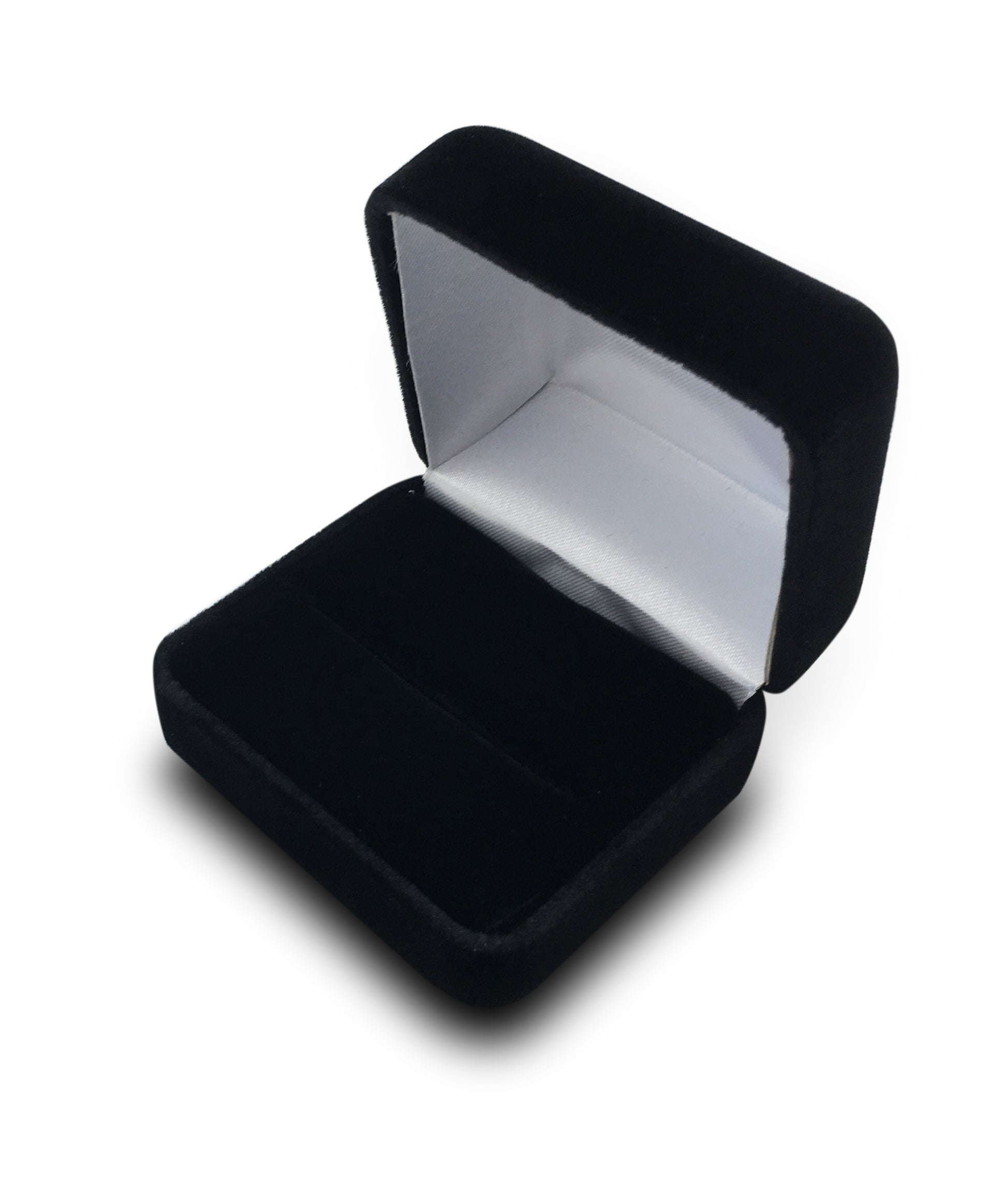 Deluxe Black Double Ring Jewelry Gift Box
