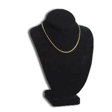 12"H Black Velvet Necklace Bust Display