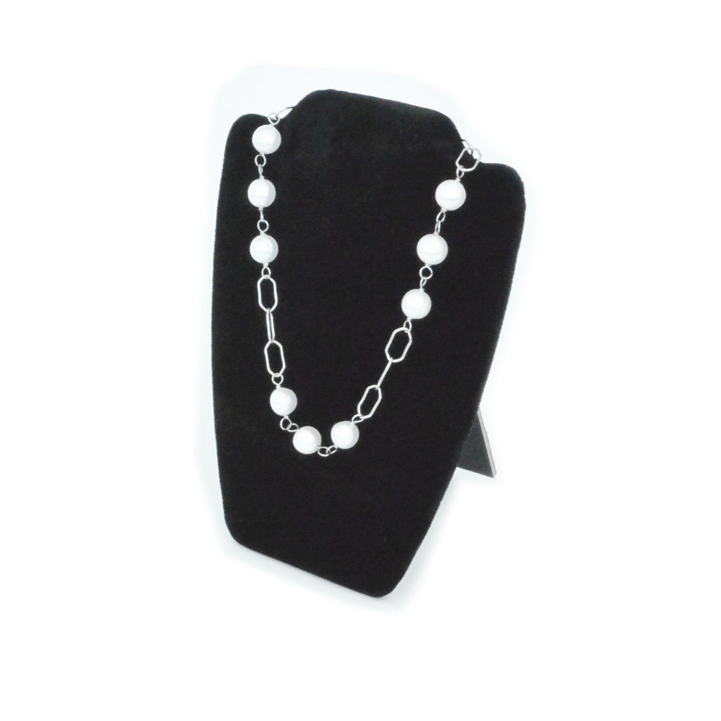 4x5 1/4" Single Necklace Black Velvet Easel Stand
