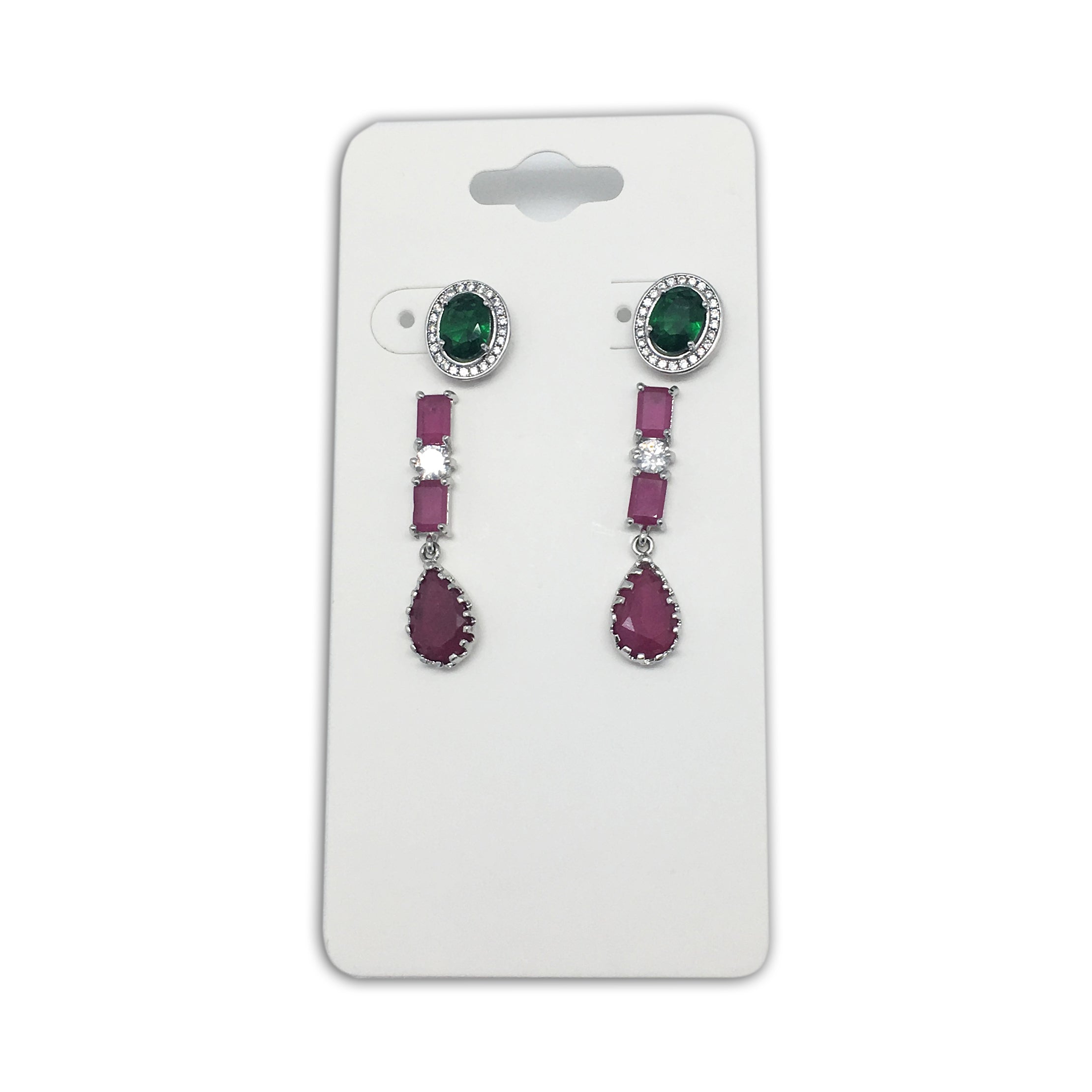 Hanging Earring Cards White 2x2 (100-Pcs)