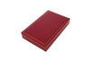 Red Deluxe Leather Necklace Jewelry Display Box