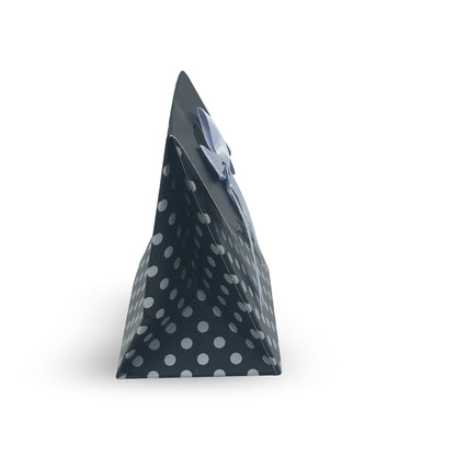 12pcs Black Bowknot Paper Gift Bag Tote (Small)