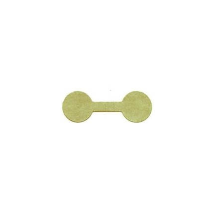 Gold Tear-Proof Self Stick Dumbbell Rhino Tag