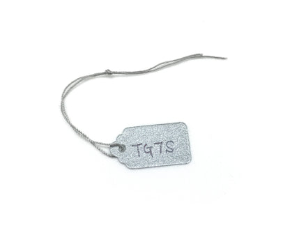 1/2"WX1"L Silver Paper String Tags