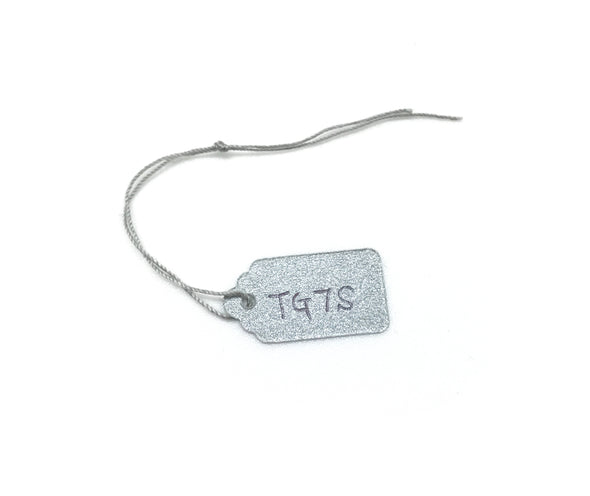1/2"WX1"L Silver Paper String Tags