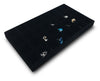 Deluxe Black Velvet 32 Compartment Stackable Jewelry Tray