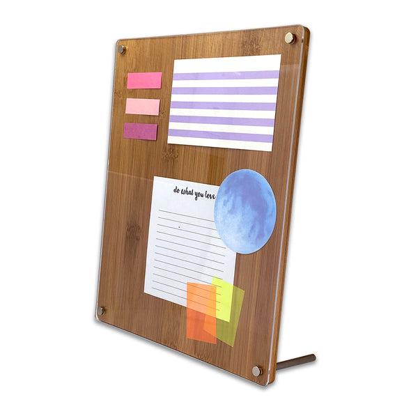 Bam & Boo 8" x 10" Bamboo and Acrylic Sign Holder Display